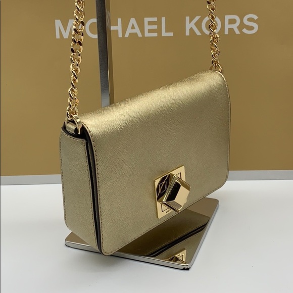 MICHAEL KORS LUNA SM CLUTCH XBODY LEATHER - Picture 10 of 16